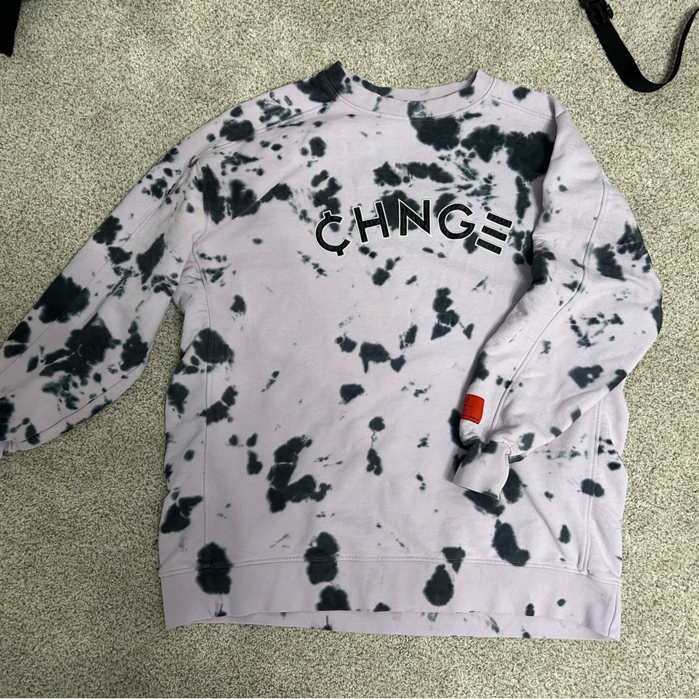 CHNGE organic cotton oversized tie dye sweatshirt size S